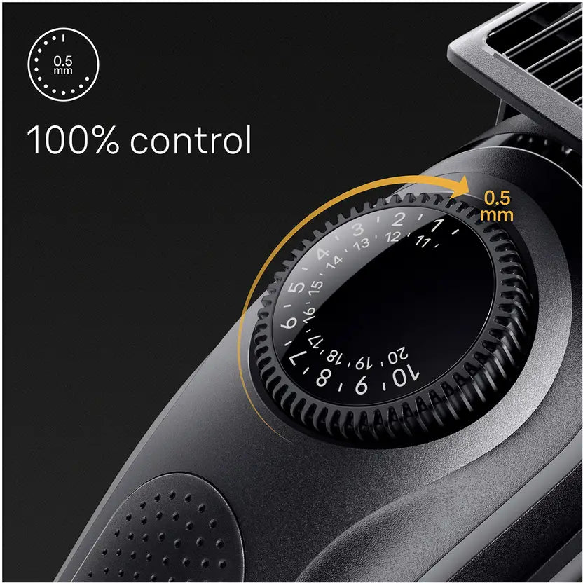 Braun Beard Trimmer 5, BT5420, Beard Trimmer for Men, 39 Length Settings, Lifetime Sharp Blades, Waterproof with 100-Min Runtime, All-in-One Trimmer, Advanced German Engineering, Space Grey