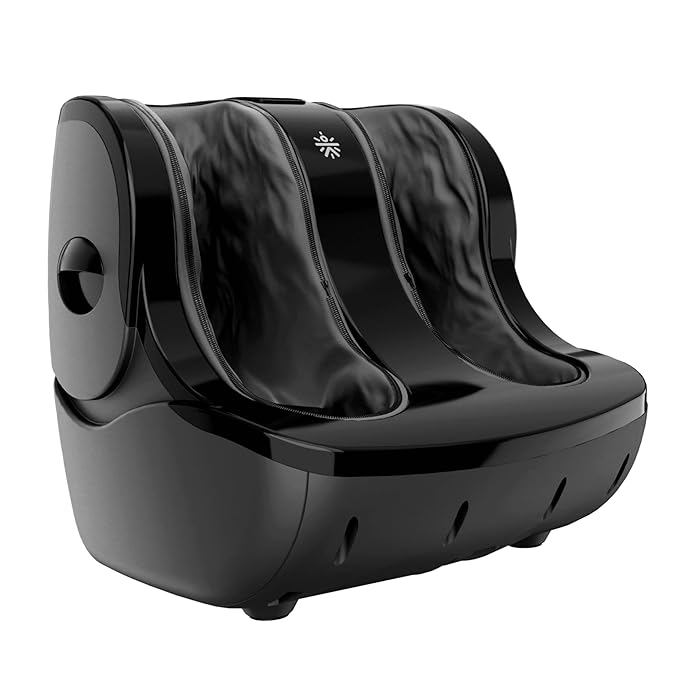 Cult Carson Plus with Air Compression, Vibration & Warm Therapy, Pain Relief, Foot & calf Massager (Carbon Black)