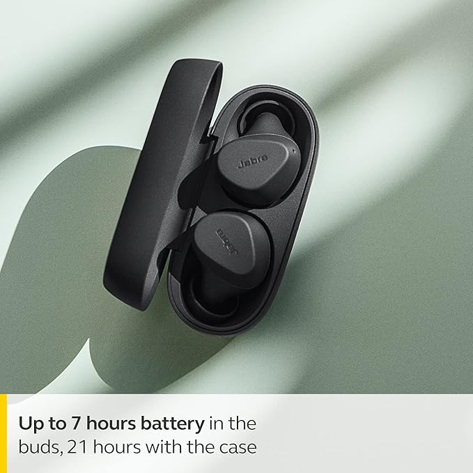 Jabra Elite 2 In Ear Bluetooth Truly Wireless Earbuds With 21 Hours Of Battery, 2 With Mic Clear Calls, Rich Bass And Comfortable Fit - Dark Grey