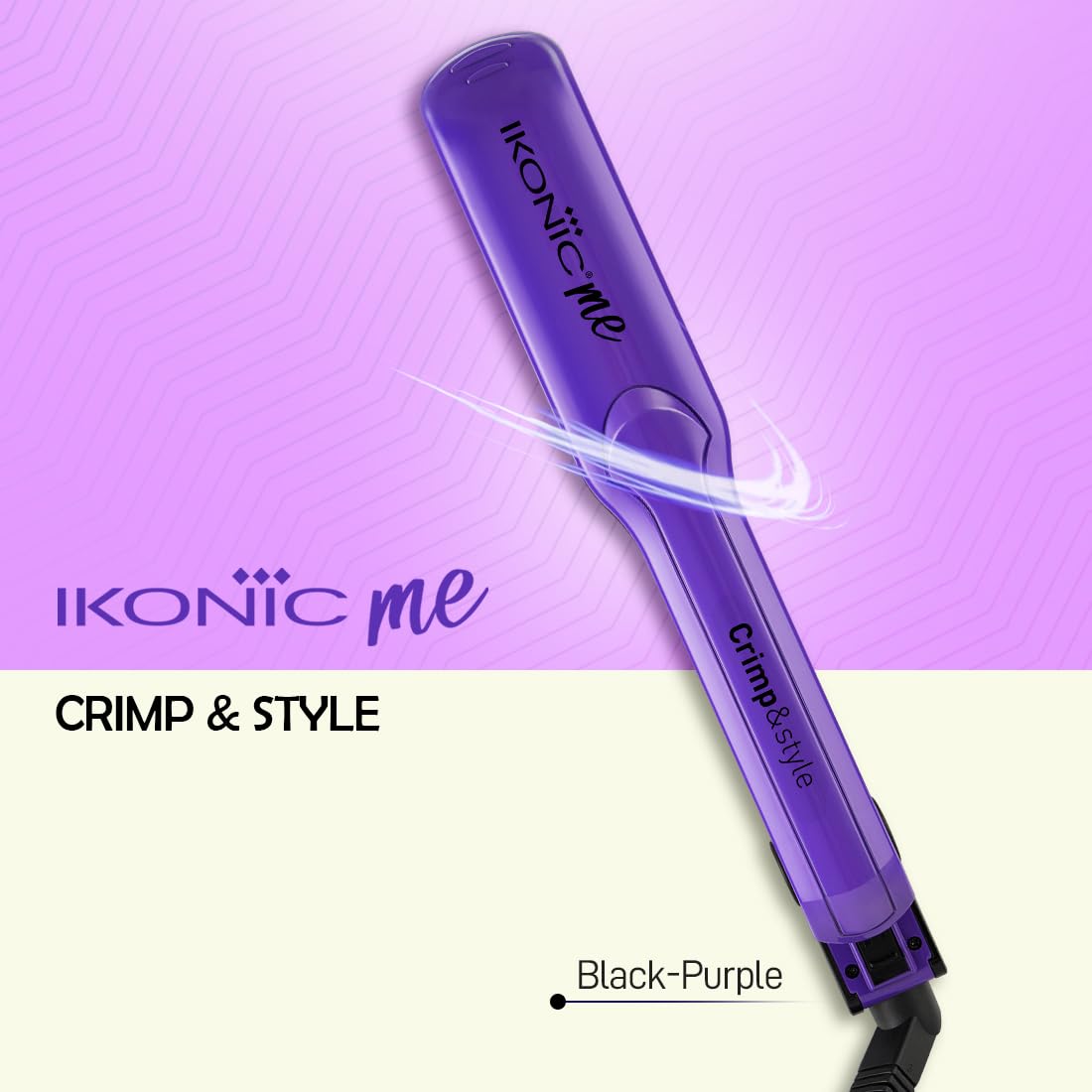 IKONIC Crimp & Style Hair Crimper, Purple