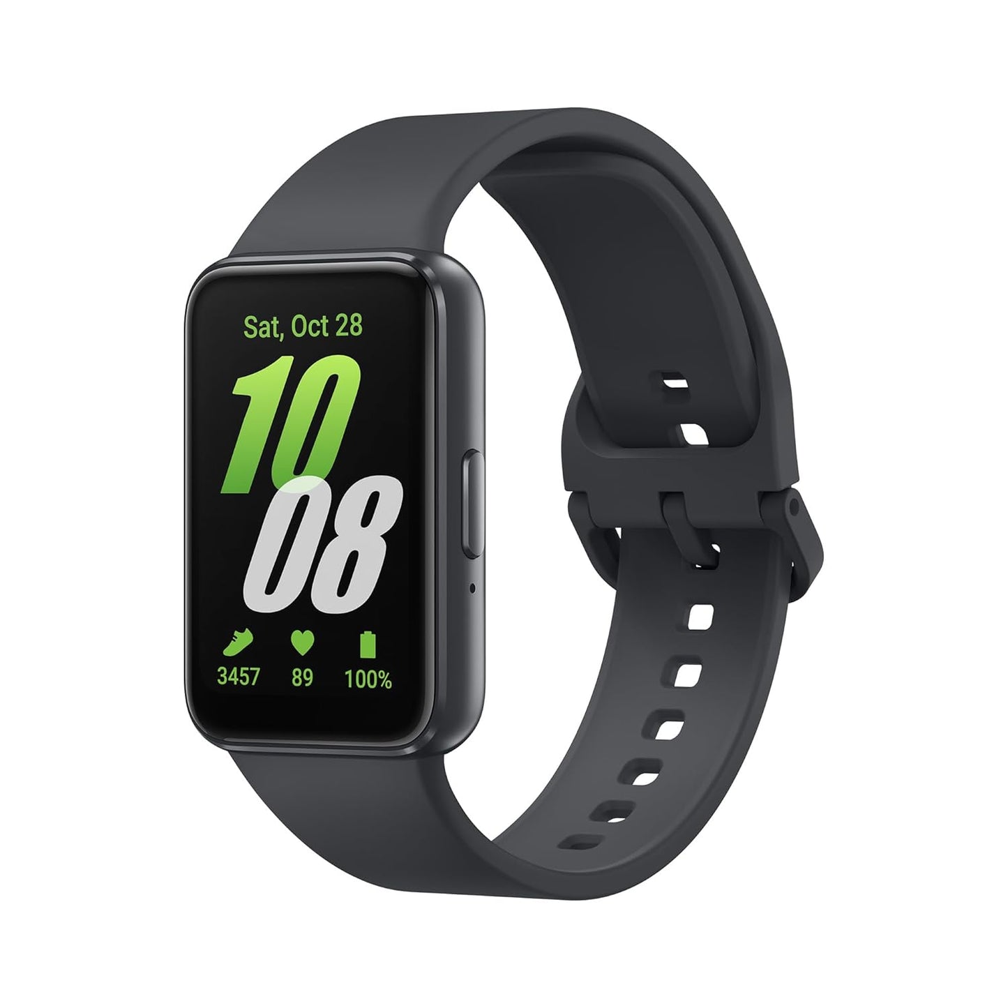 Samsung Galaxy Fit3 Light and Sleek Fitness Band, 13 Days Battery, 100+ Exercises and Sleep Tracking, Dark Gray (Black)