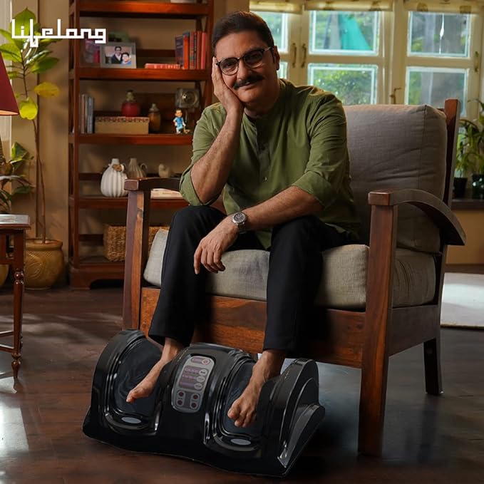 Lifelong LLM486 Foot Massager with Vibration for Pain Relief & Improved Blood Circulation Massager