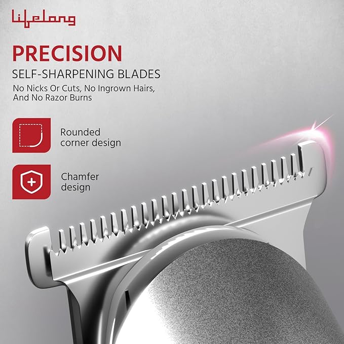 Lifelong Hair Trimmer for Women| Trimmer for Private Parts, Bikini Trimmer for Wet & Dry Use| Hair Cutting Trimmer| Shaver with Standing Recharge Dock| Electric Razor Rechargeable Pubic Hair Trimmer