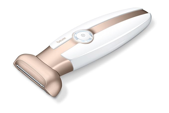 Beurer Hl 35 Female Shaver With Flexible Shaver Head Suitable For Wet And Dry Shaving With Integrated Trimmer|Hypoallergenic Shaving Foil Prevents Skin Irritation|Battery-Power|3 Years Warranty,White