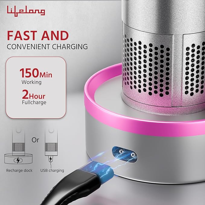 Lifelong Hair Trimmer for Women| Trimmer for Private Parts, Bikini Trimmer for Wet & Dry Use| Hair Cutting Trimmer| Shaver with Standing Recharge Dock| Electric Razor Rechargeable Pubic Hair Trimmer