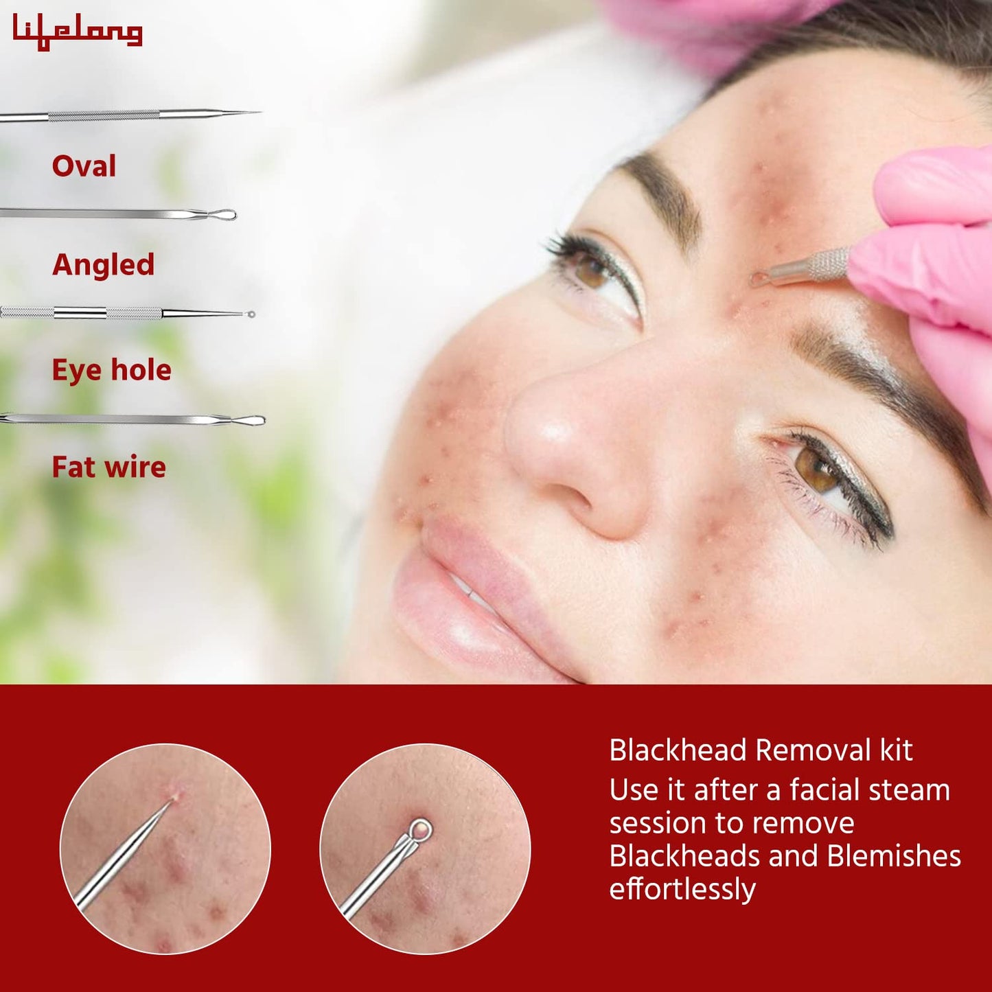 Lifelong Hydrating Facial Steamer|Moisturising Face Steamer for Cough, Cold, Facial, Skin Care Home Facial Spa Steamer With Bonus Blackhead Removal Kit, Face Cleaning Brush & Head Band (LLS108, 1 Year Warranty, Black)