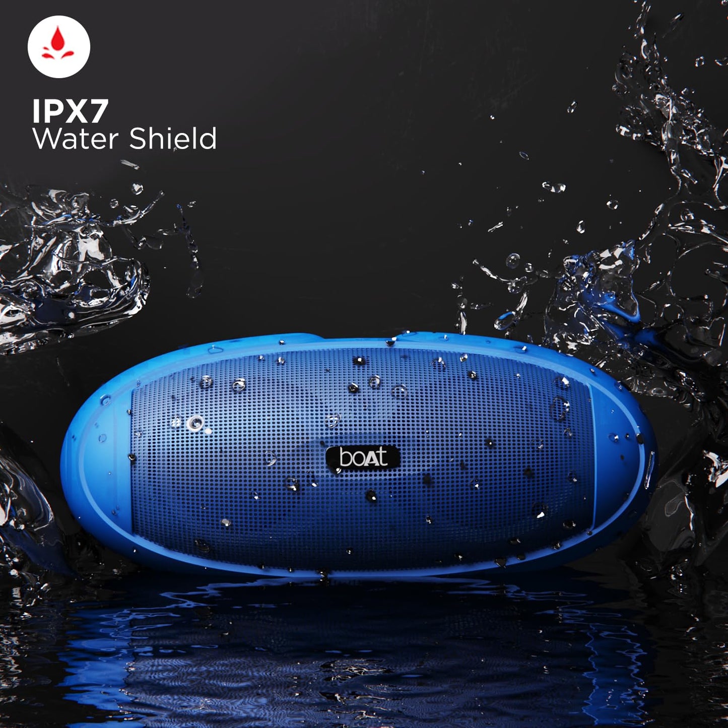 boAt Rugby Plus 16 W Bluetooth Speaker(Blue)