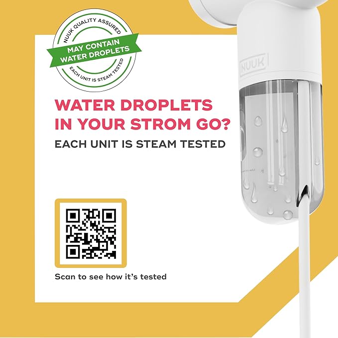 NUUK STROM GO Super Compact and Lightweight Travel Garment Steamer For Clothes | FREE Heat Resistant Travel Pouch | Vertical & Horizontal Steaming | 20g/min Steam | 30 Sec Heat Up | 100ml Water Tank