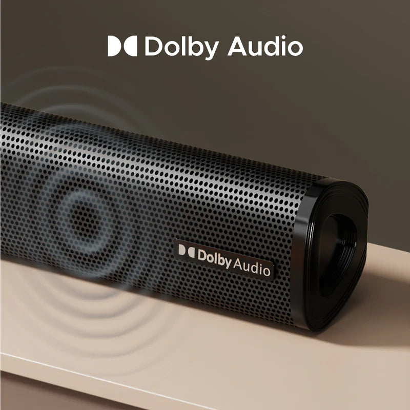 BoAt Aavante Bar 3100D with Dolby Audio, EQ Modes & Sleep Design 260 W Bluetooth Soundbar (Premium Black, 5.1 Channel)