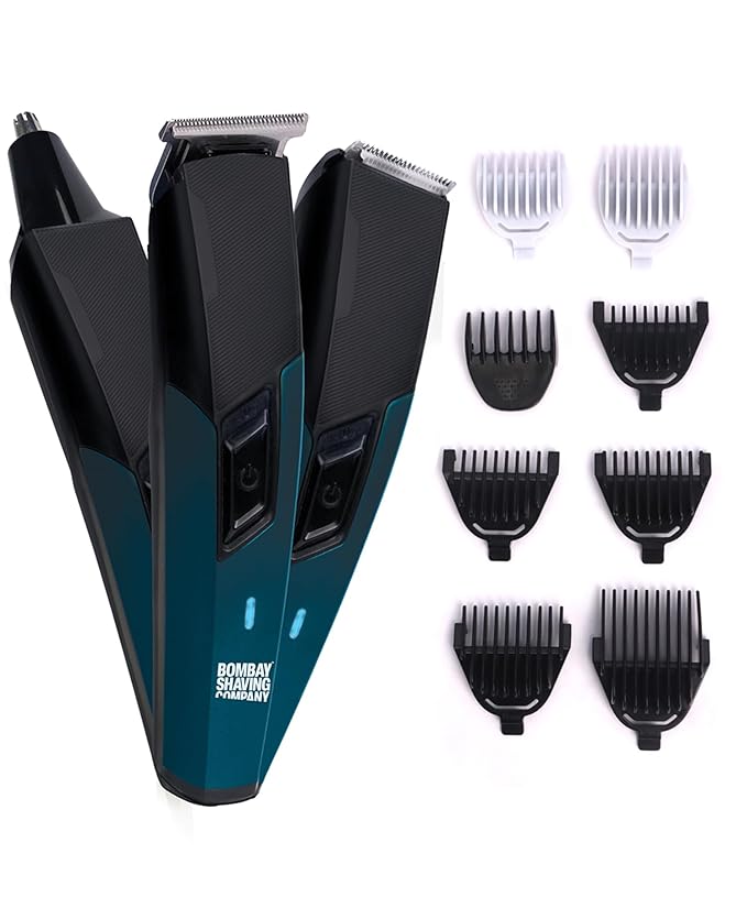 Bombay Shaving Company 11 in 1 Trimmer Men | All in One Full Body Trimmer for Men | 90 Min Charge time | 90 mins run time | Hair, Ear, Beard, Body, Nose Trimmer for Men | Type C charging | Power Groomer (New Model)