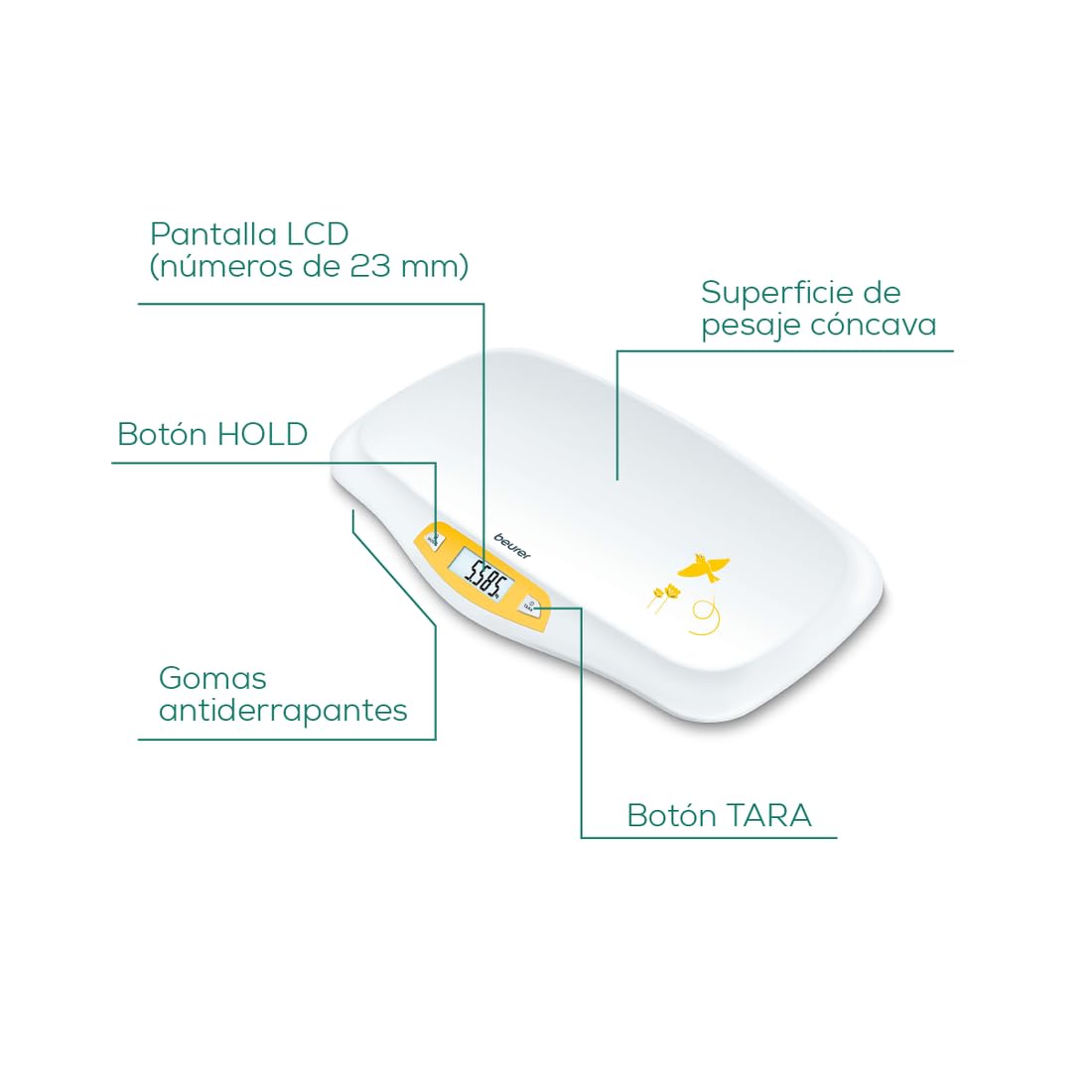 Beurer By80 Baby Scale (White)