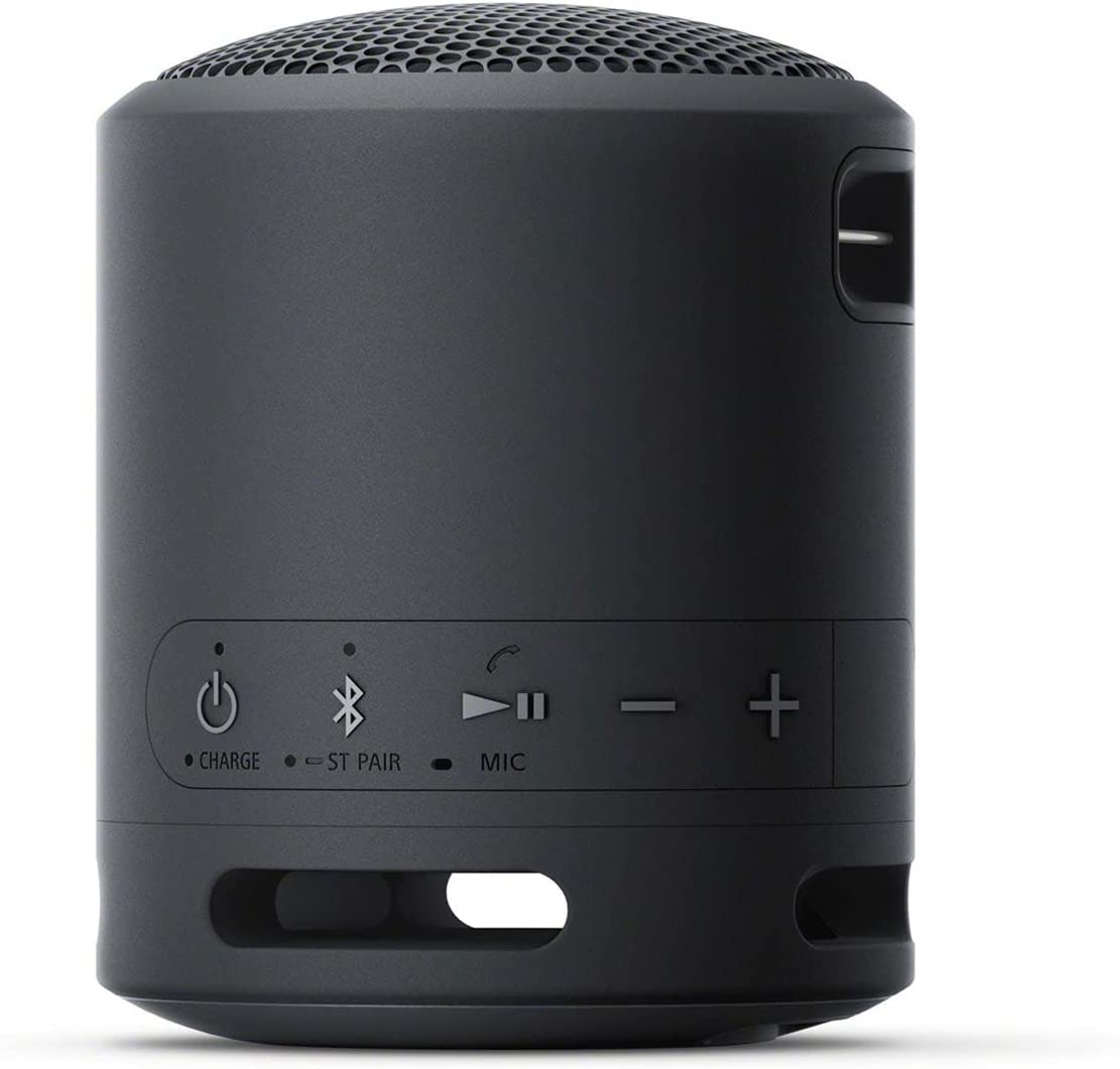 Sony SRS-XB13 Wireless Extra Bass Portable Compact Bluetooth Speaker with 16 Hours Battery Life, Type-C, IP67 Waterproof, Dustproof, with Mic, Loud Audio for Phone Calls/Work from Home (Black)