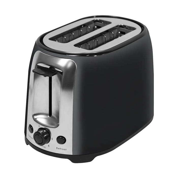 Kelvinator 750W 2-Slice Stainless Steel Pop-up Toaster with 6 Stage Browning Control, Auto pop-up, Reheat, Defrost & Mid-cycle Cancel, Dust Cover, Slider out Crumb Tray