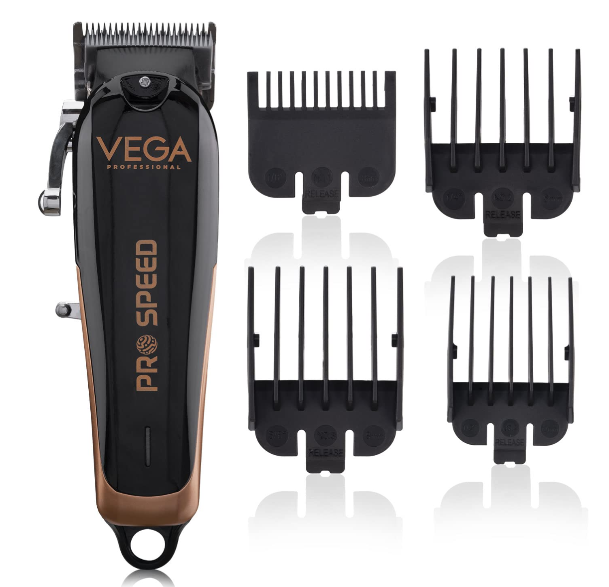 VEGA PROFESSIONAL Men Pro Battery Powered Speed Hair Clipper With 300 Mins Runtime & Japanese Stainless Steel Taper Blades, (Vpphc-07)