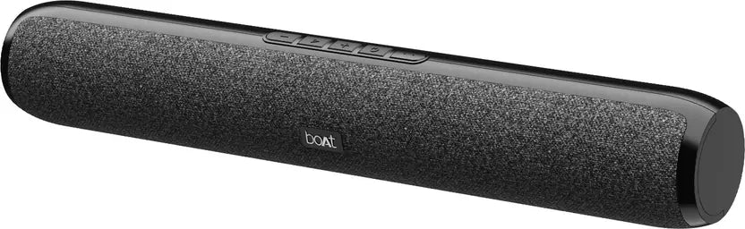 boAt Bar 590 with RMS, Dual Passive Radiatior & 7 Hours Playback 25 W Bluetooth Soundbar (Pebble Black, 2.0 Channel)