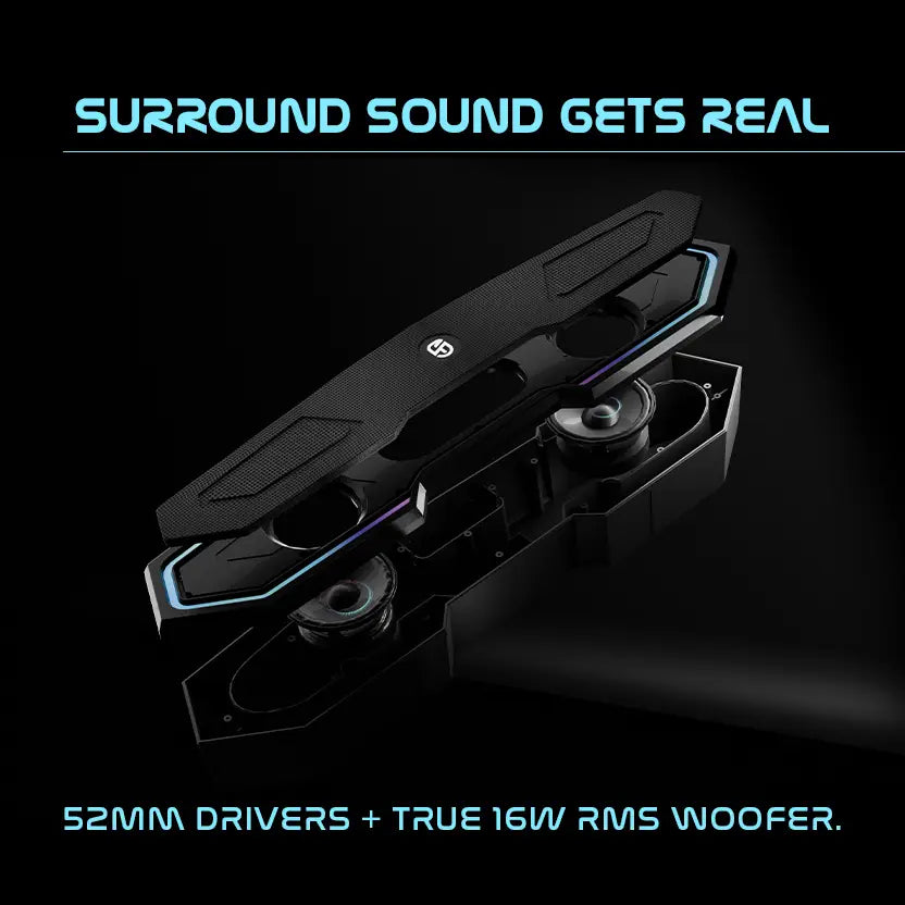SnapUp Boom Edge Non Stop Music TYPE C BOOM Sound Multi-Compatibility RGB TWS Feature 16 W Bluetooth Party Speaker (Black, Stereo Channel)