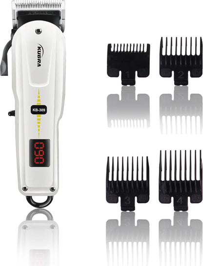 KUBRA KB-309 Professional Hair Clipper Trimmer 150 min  Runtime 4 Length Settings