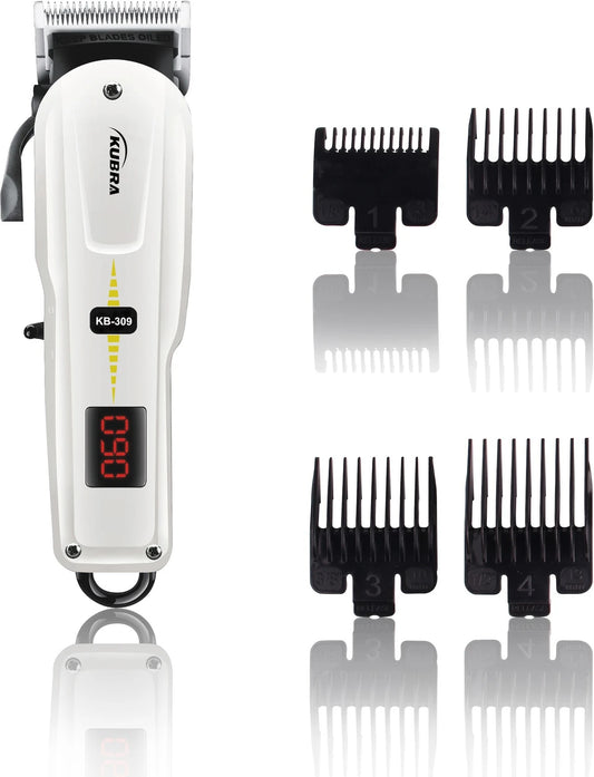 KUBRA KB-309 Professional Hair Clipper Trimmer 150 min  Runtime 4 Length Settings