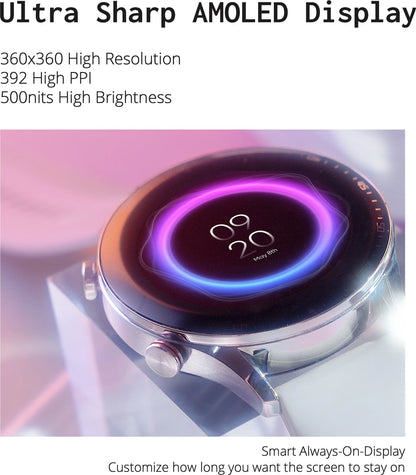 Dizo Watch R Talk Go, 1.39 inch, 550nits Display, 10 Day Battery (by realme TechLife) SILVER WHITE