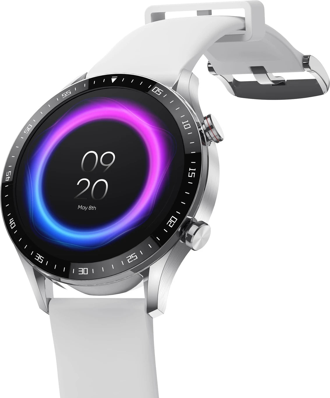 Dizo Watch R Talk Go, 1.39 inch, 550nits Display, 10 Day Battery (by realme TechLife) SILVER WHITE
