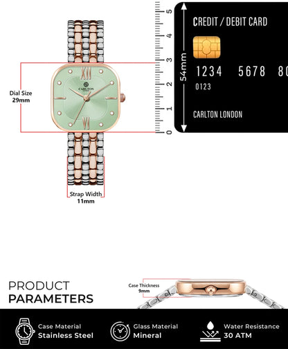 CARLTON LONDON Chelsea Analog Watch  - For Women CLSSCLGRN