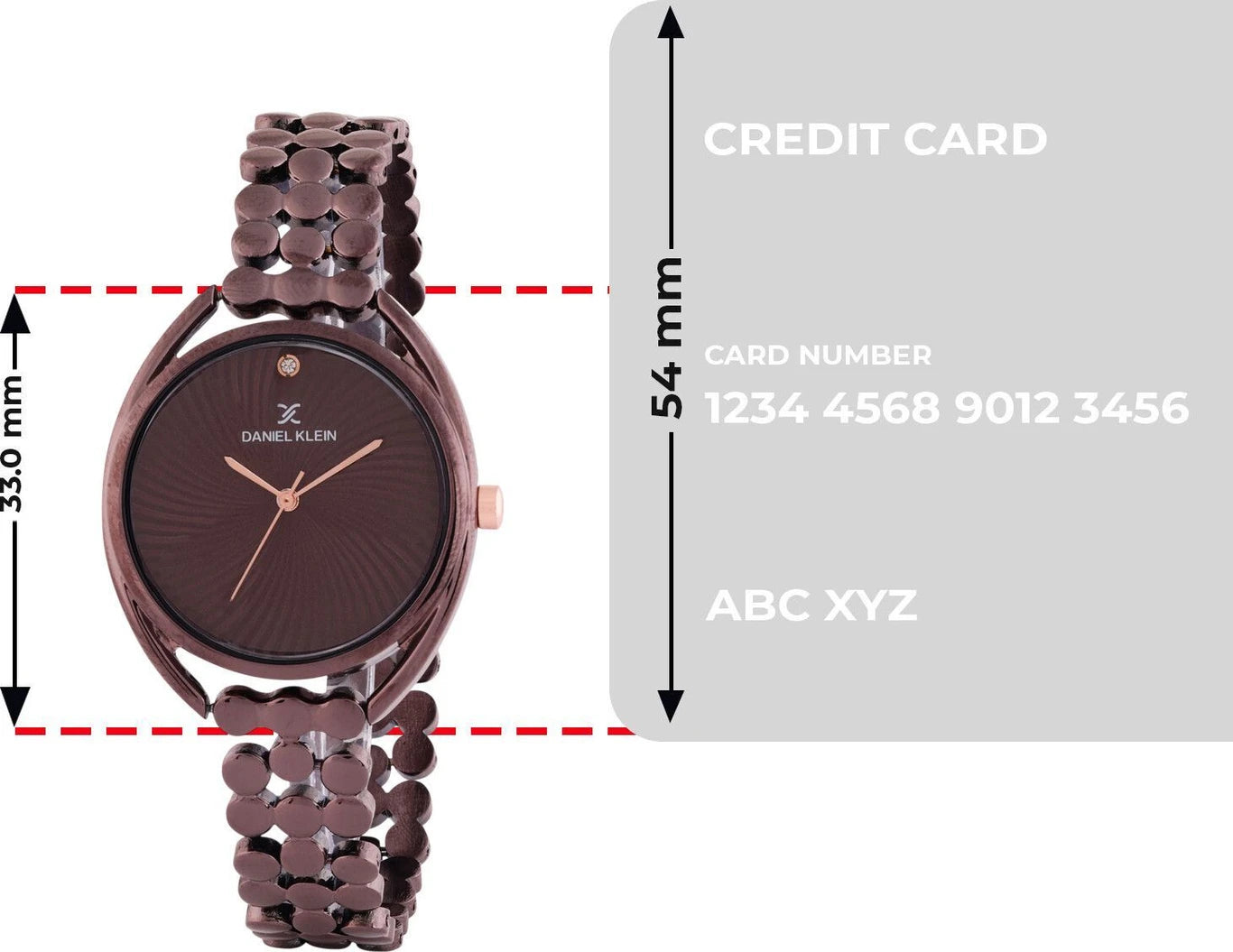 DANIEL KLEIN Coffee Multi Linked Strap Premium Analog Watch  - For Women DK.1.14020-3