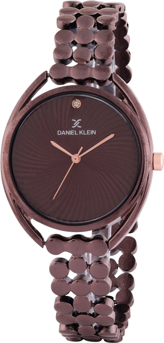 DANIEL KLEIN Coffee Multi Linked Strap Premium Analog Watch  - For Women DK.1.14020-3