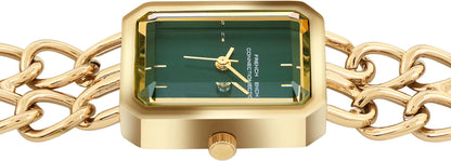 French Connection Green Sunray Dial | Analog Watch For Women's | FCB17NGM Analog Watch  - For Women FCB17NGM