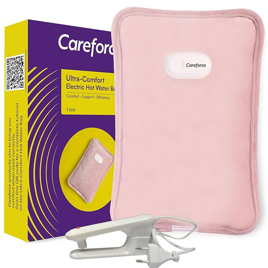 Careforce Electric Hot Water Bag Electric Hot Bag Heating Bag Hot Pack Warm Water Bag Hot Gel Bag Electric Heat Bag- Pink