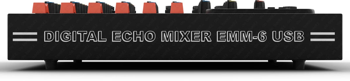 Da.Beatz. Professional 6-Channel mixer EMM-6 Digital Sound Mixer & Audio Interface USB,BT 220 W AV Control Receiver (Black)