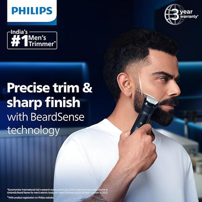 PHILIPS MG7920/65 Trimmer 120 min Runtime 17 Length Settings  (Grey)