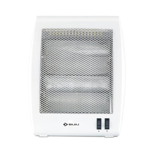 Bajaj RHX-2 Halogen Heater|2 Heat Settings-400W/800 Watts |Noiseless Operation|DuraElement ¢ With 1-Yr Heating Element Warranty by Bajaj|Convection Room Heater For Winter|2-Yr Warranty By Bajaj|White