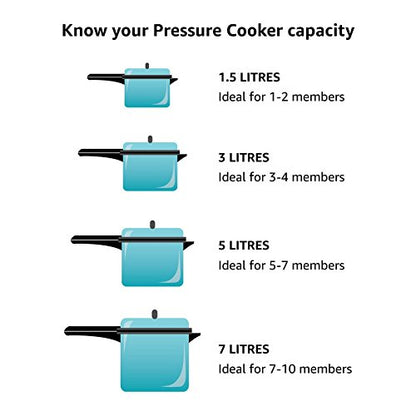 Butterfly Curve 3 Litres Pressure Cooker | Outer Lid Quality Stainless Steel | Induction and Gas Stove Compatible | ISI Certified | 5 Years Manufacturer's Warranty | Silver