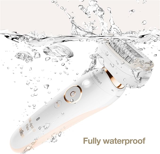 Braun SES9010 3D Cordless Epilator  (White, Gold)