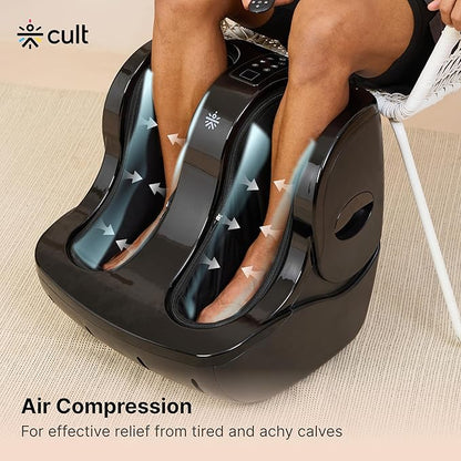 Cult Carson Plus with Air Compression, Vibration & Warm Therapy, Pain Relief, Foot & calf Massager  (Carbon Black)
