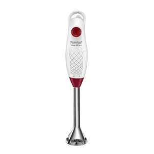 Maharaja Whiteline HB-124 Hand Blender, 175W (White, 1 Jar)