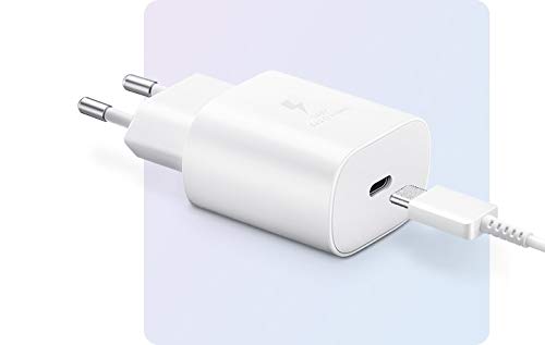 Samsung Original 25W Single Port, Type-C Fast Charger (Cable Included), White