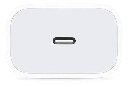 Charger & Cable Combo (Apple 20W USB-C Power Adapter for iPhone, iPad & AirPods and Apple USB-C to Lightning Cable, 1m)