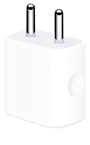 Charger & Cable Combo (Apple 20W USB-C Power Adapter for iPhone, iPad & AirPods and Apple USB-C to Lightning Cable, 1m)