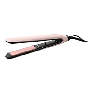 Philips Advanced KeraShine Straightener BHS378/10 | ThermoProtect Technology with 6 LED Temp Setting | Frizz-Free Shiny Smooth Hair (Pink)