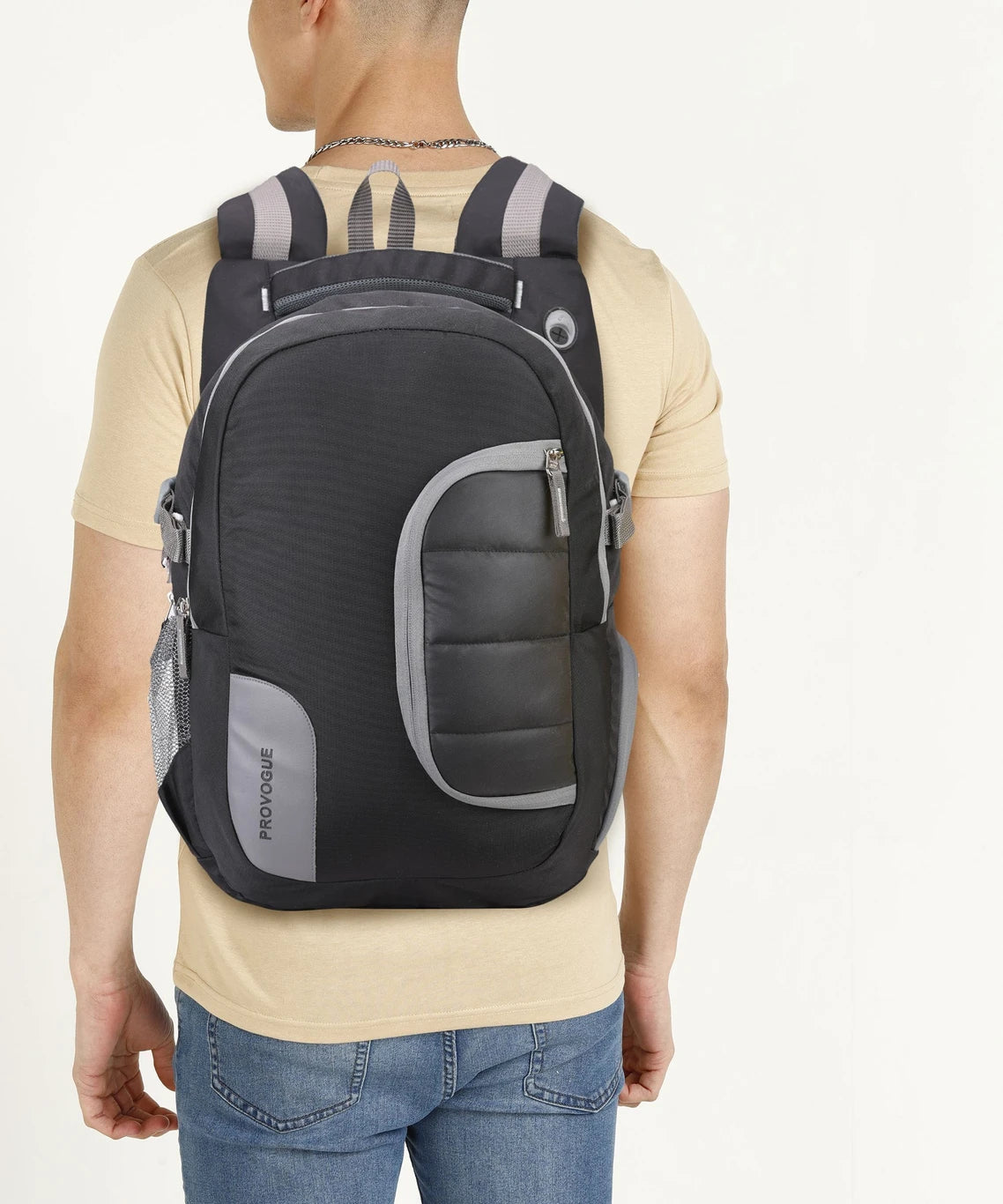PROVOGUE Large 45 L Laptop Backpack JERSEY (Black)