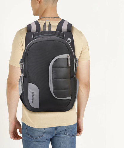 PROVOGUE Large 45 L Laptop Backpack JERSEY (Black)