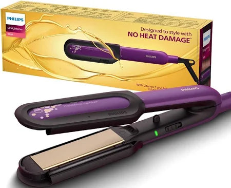 Philips NourishCare-India's First Hair Straightener for No Heat DamageI Designed NourishCare & Kerashine Technology for Styling with Heat Protection| Detachable Serum Strips & Brackets| BHS526/00