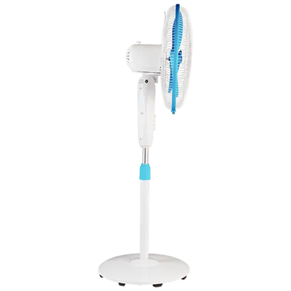 USHA Mist Air Flo 400cm Sweep 3 Blade Pedestal Fan (4020 mÂ³/hr, 13102MAF4022, Light Blue)