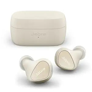 Jabra Elite 3 in Ear Bluetooth Truly Wireless in Ear Earbuds Noise Isolating with Mic for Clear Calls, Rich Bass, Customizable Sound, Mono Mode- Light Beige Visit the Jabra Store