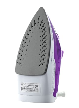 Crompton Greaves Fabrimagic 1200 W Steam Iron with 200 ml water tank, Upto 13g /min steam output and Teflon coating soleplate (purple), Small (ACGSI-FABRIMAGIC)