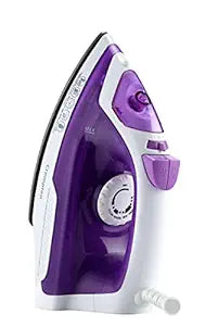 Crompton Greaves Fabrimagic 1200 W Steam Iron with 200 ml water tank, Upto 13g /min steam output and Teflon coating soleplate (purple), Small (ACGSI-FABRIMAGIC)