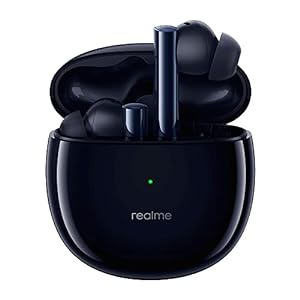 realme Buds Air 2 True Wireless in Ear Earbuds with Mic, Active Noise Cancellation (ANC), Super Low Latency Gaming Mode, Smart Wear Detection, Fast Charging & Up to 25Hrs Playtime (Closer Black)