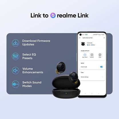 Realme Buds Q2 Neo with Environment Noise Cancellation (ENC) In-Ear Bluetooth Headset with