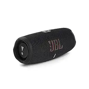 JBL Charge 5, Wireless Portable Bluetooth Speaker Pro Sound, 20 Hrs Playtime, Powerful Bass Radiators, Built-in 7500mAh Powerbank, PartyBoost, IP67 Water & Dustproof (Without Mic, Black) Visit the JBL Store